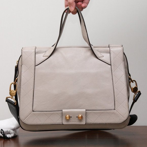 MBMJ Slate Coloured Leather Handbag - Picture 1 of 9
